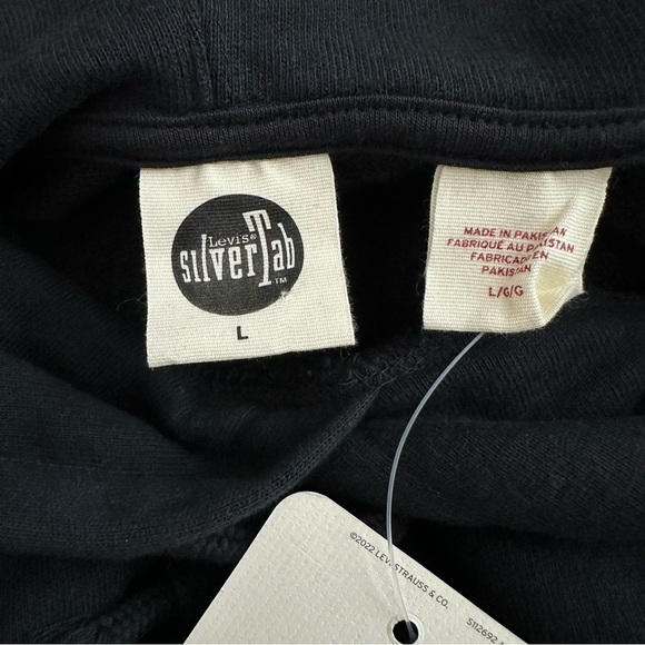 Levi’s Hoodie Womens Silver Tab Black - Picture 14 of 14